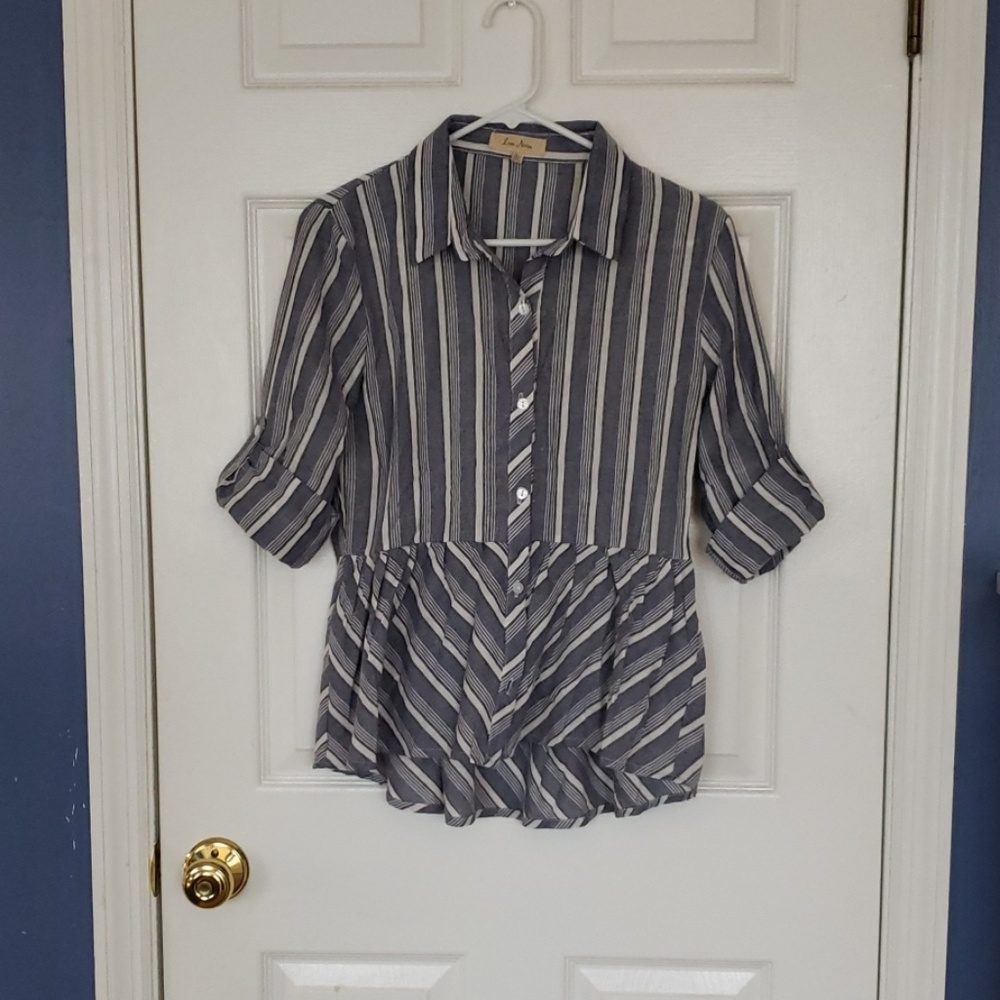 Blue and White stripped top